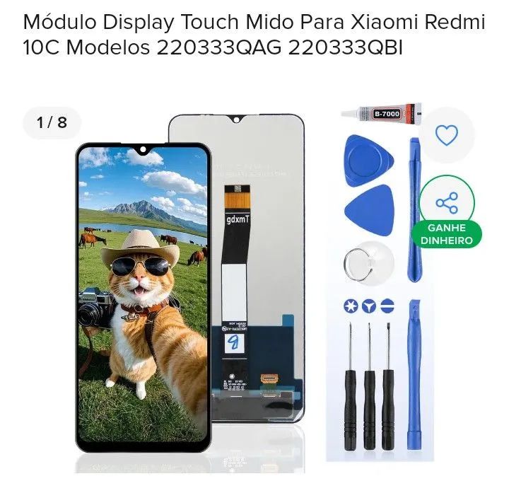 Módulo display touch Mido