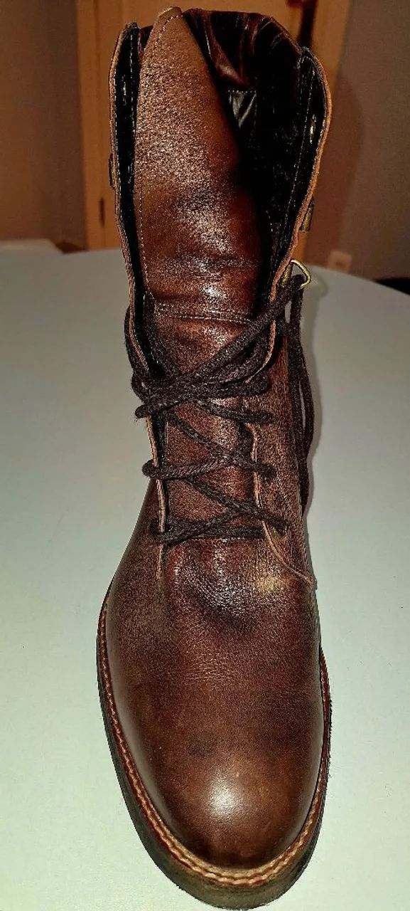 Bota Country longa na perna, marron. - Foto 3