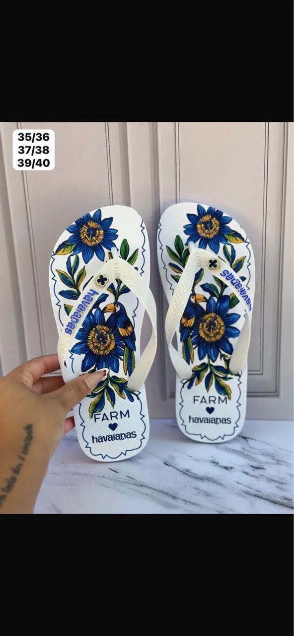 Havaianas personalizadas  com pingente  - Foto 3