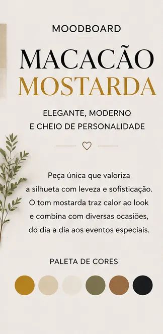Macacão mostarda com transpasse e amarração na cintura - Foto 3