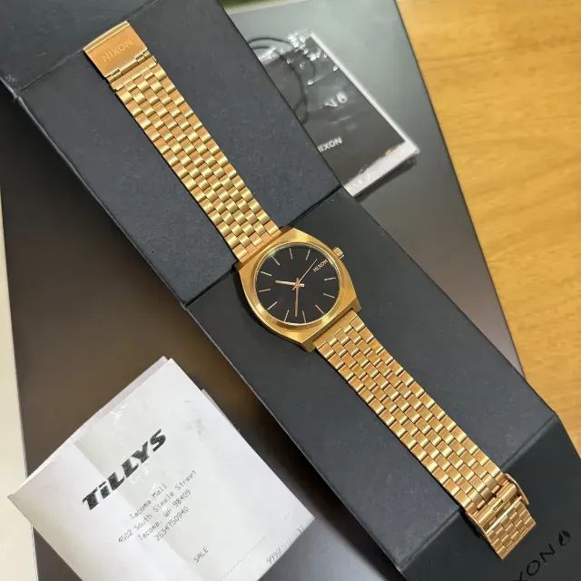 Relógio Nixon Time Teller gold black dial original perfeito - Foto 3