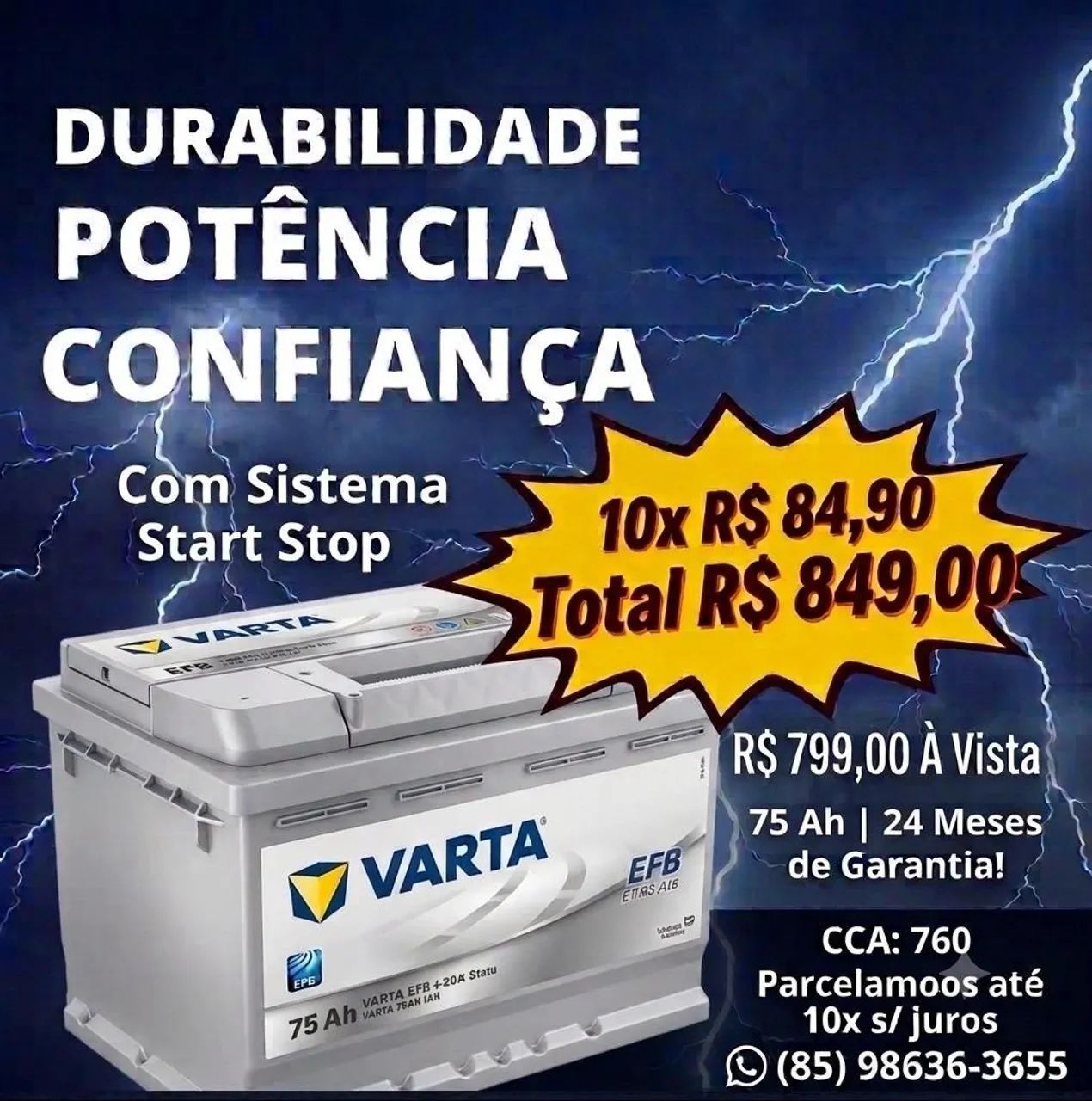 Baterias de todas as marcas! - Foto 3