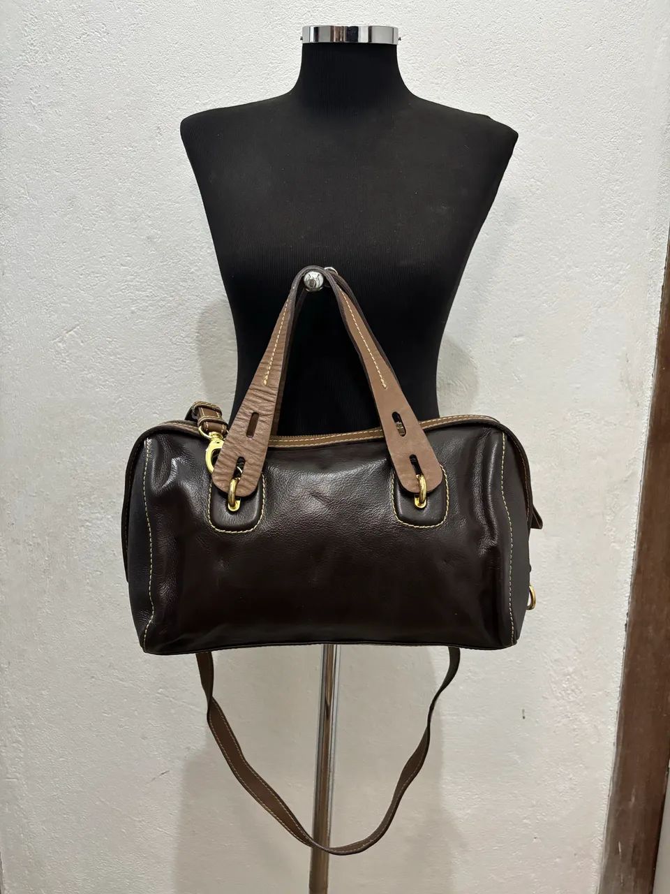 Bolsa couro legítimo 