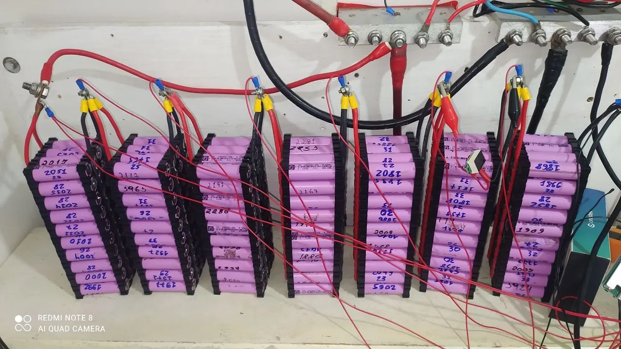 Bateria de lítio 24 volts 7S e 77 Amperes 