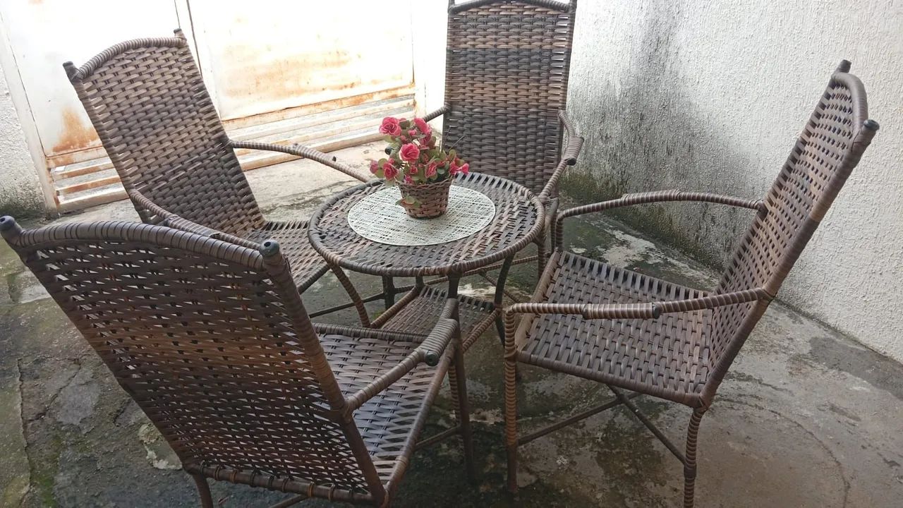 jogo de mesa de jardim