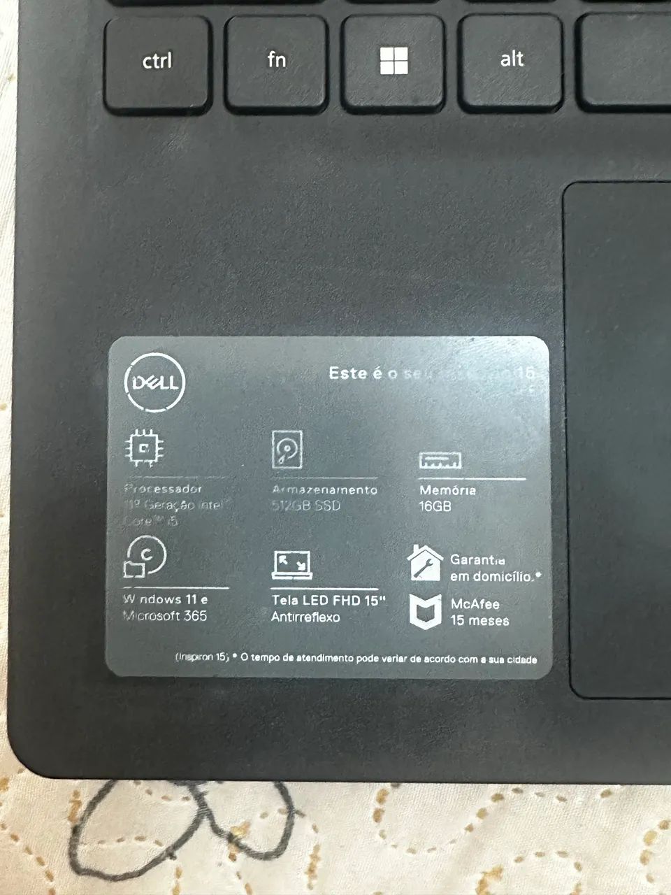 Notebook Dell Inspiron 15 i5 512gb 15 polegadas - Foto 2