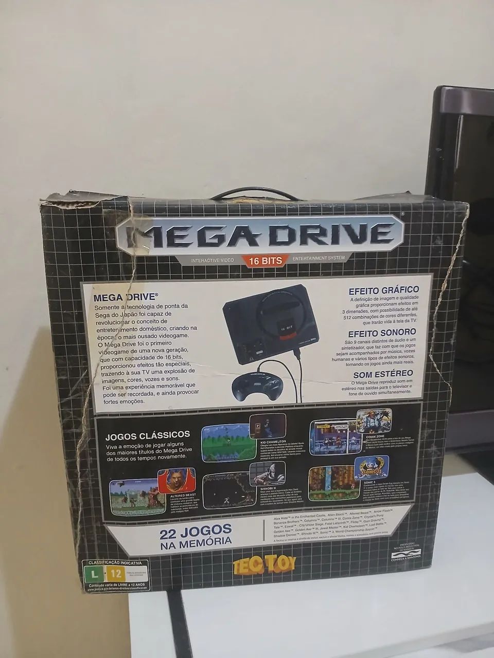 Caixa de vídeo game mega drive 16 bits - Foto 3