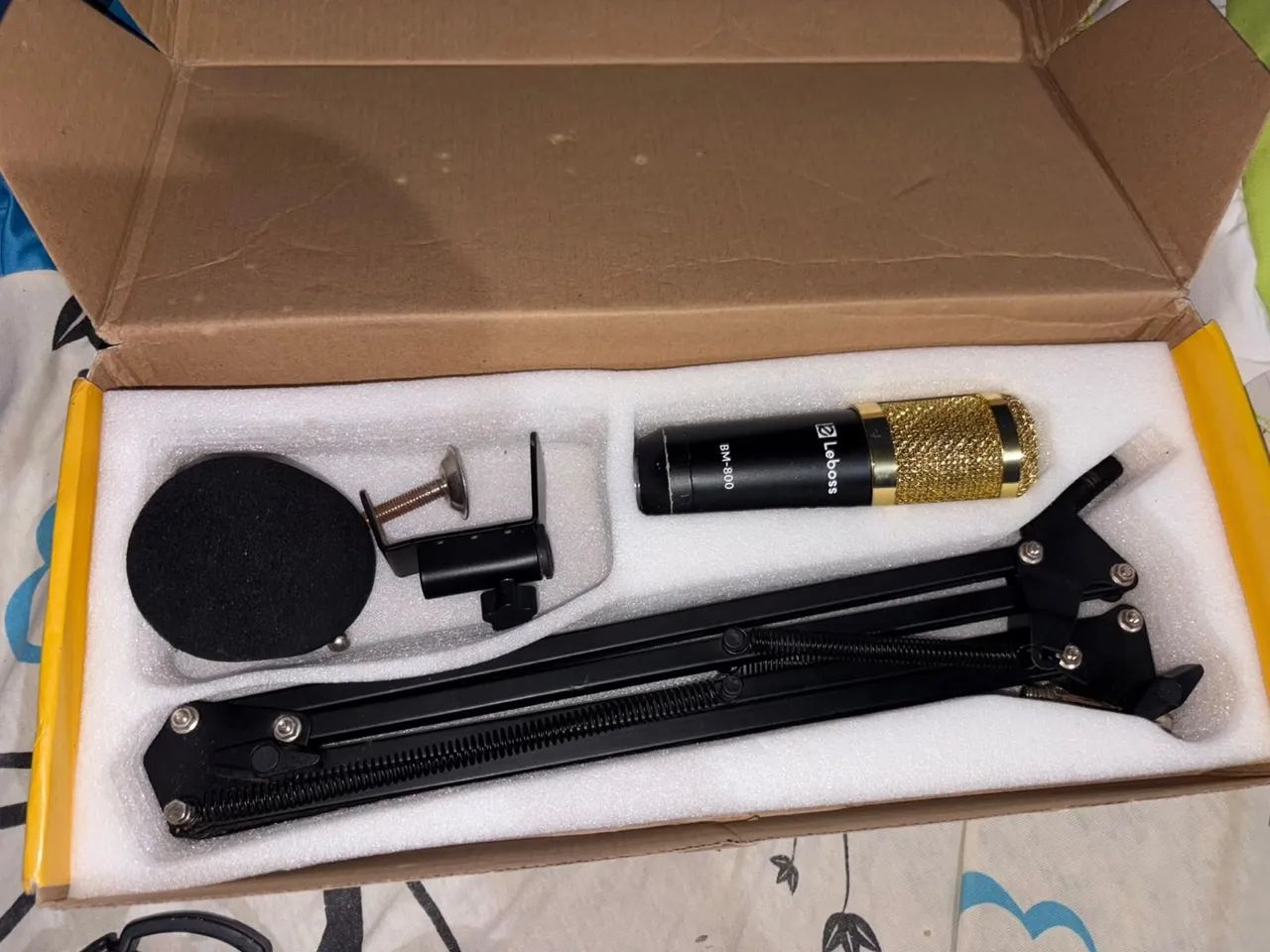 Kit microfone condensador BM800 Leboss - Foto 2
