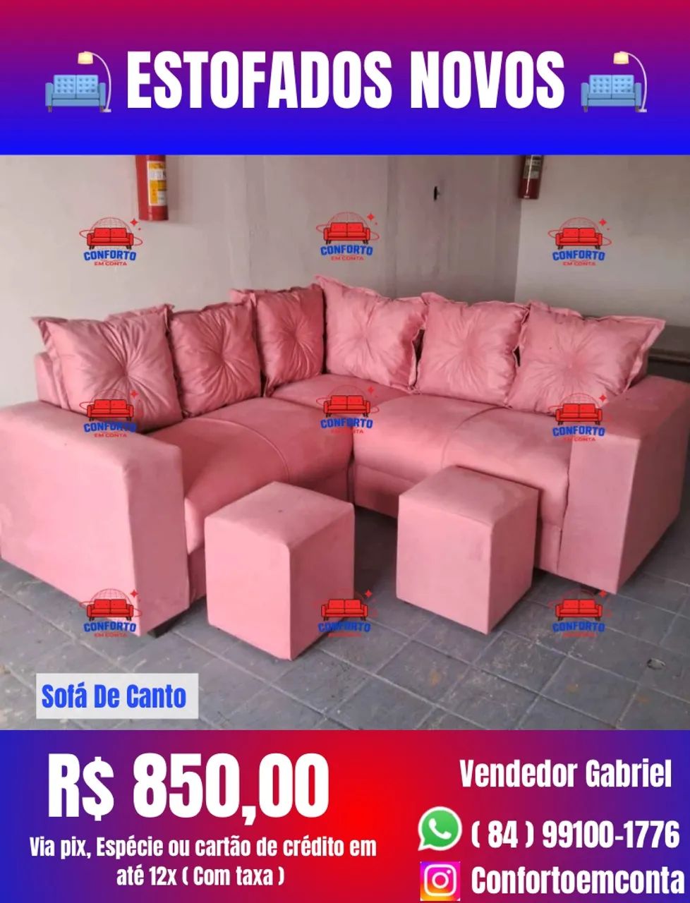 Sofá de canto direto da fábrica : R$ 850,00  - Foto 5