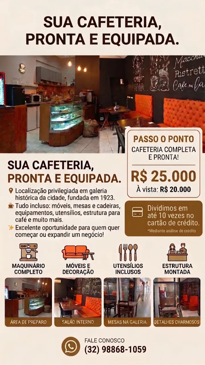 PASSO PONTO DE CAFETERIA 