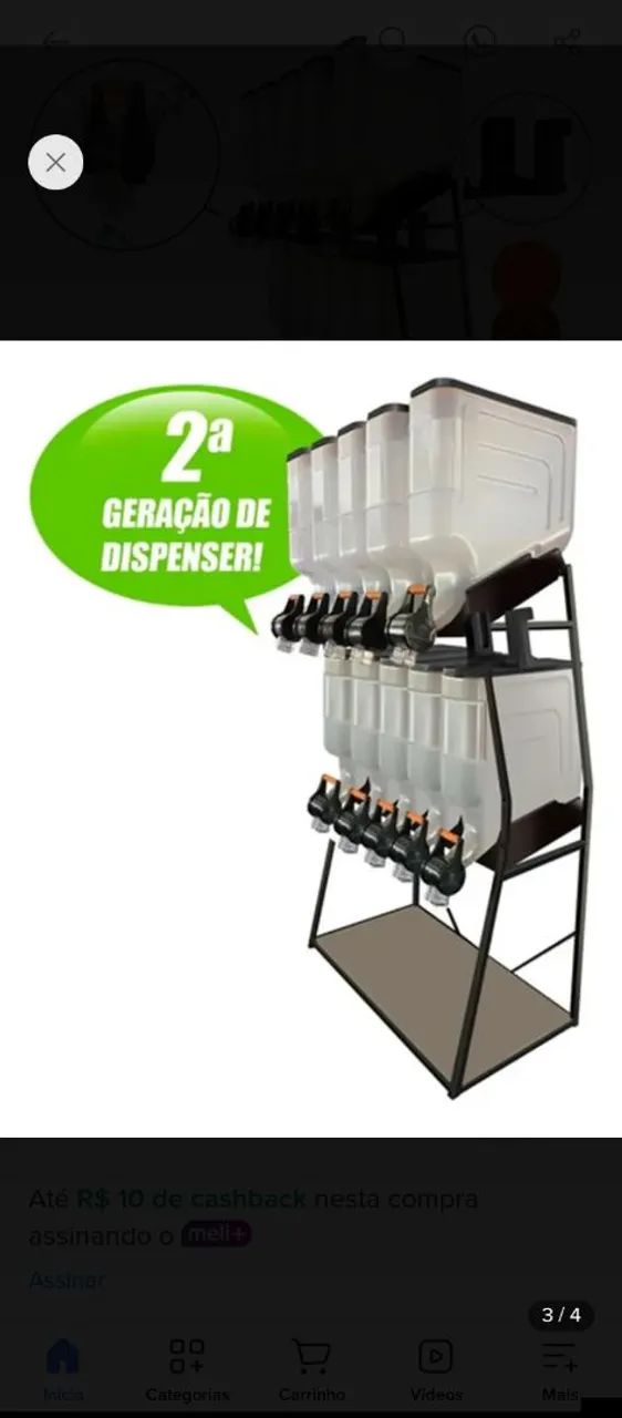 Dispenser Armazenamento Cereais Ração  - Foto 2