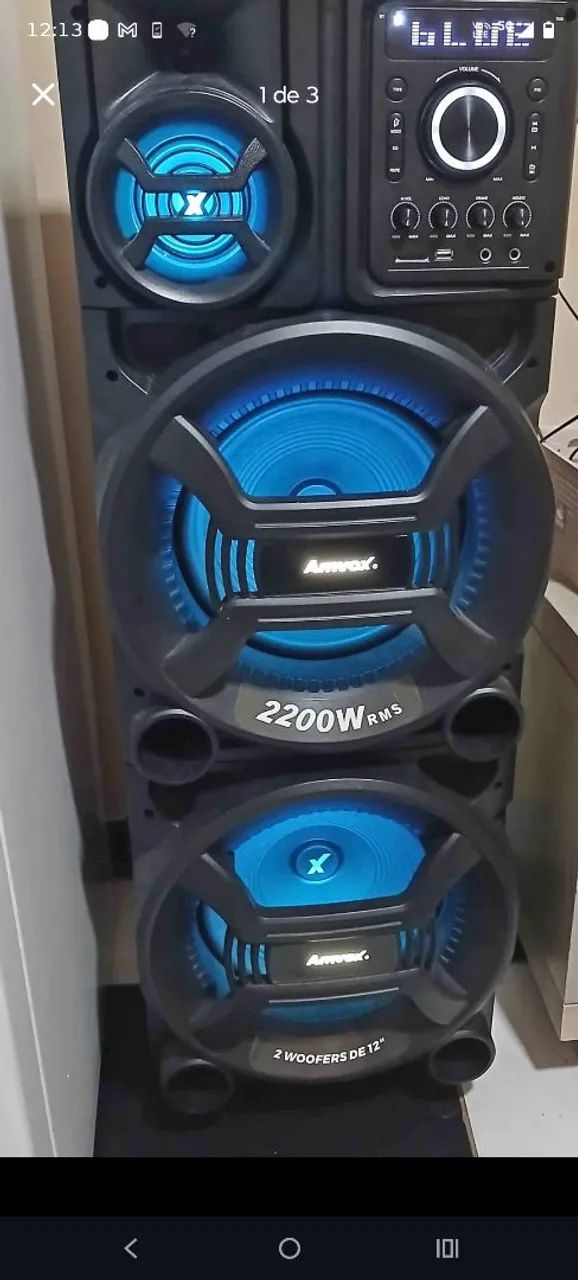 Caixa de som 2200w de potência  - Foto 4