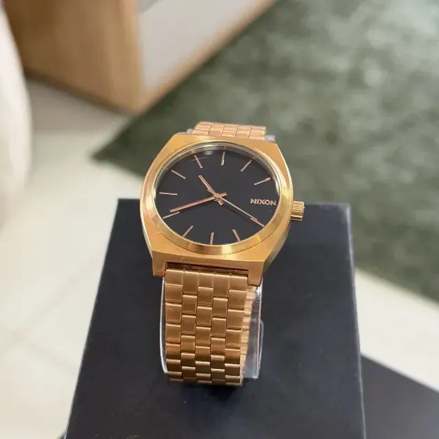 Relógio Nixon Time Teller gold black dial original perfeito - Foto 2