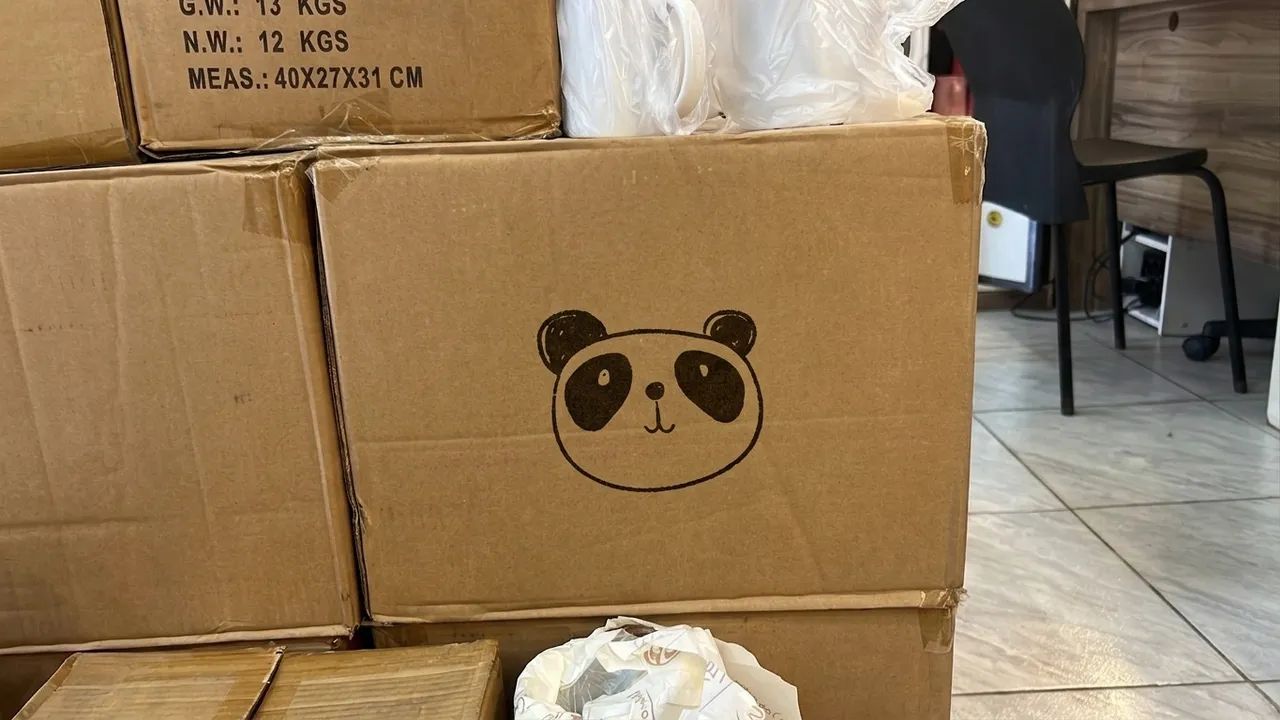 Caixa de caneca PANDA para sublimação
