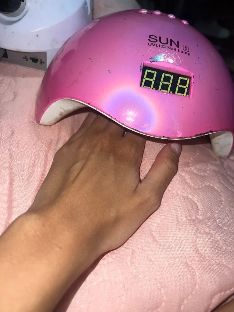 Cabine secadora de gel e motorzinho de unha