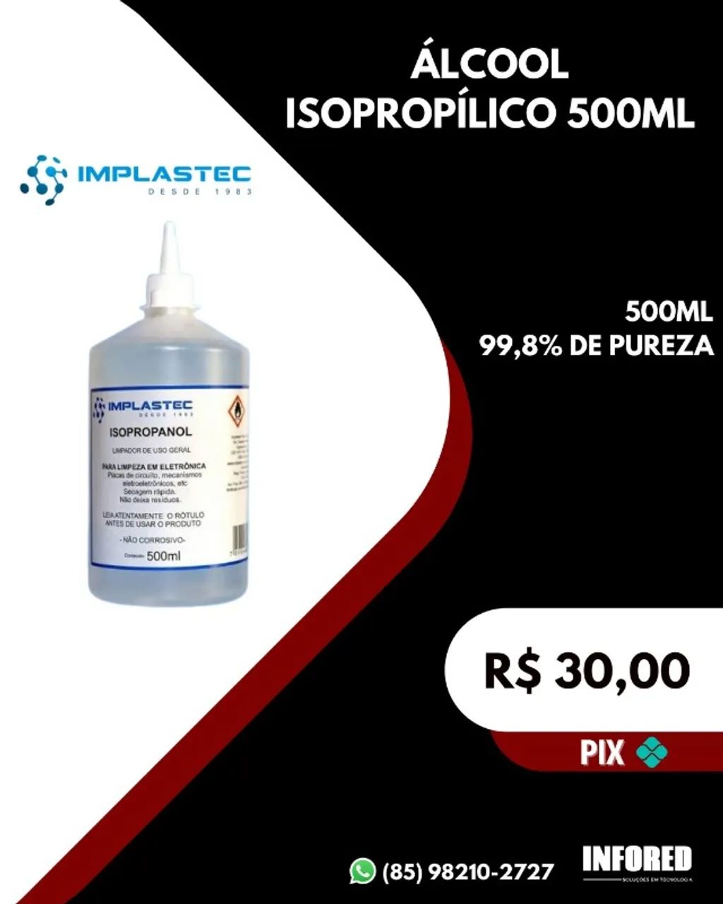 Álcool Isopropílico 99,8% - Foto 2