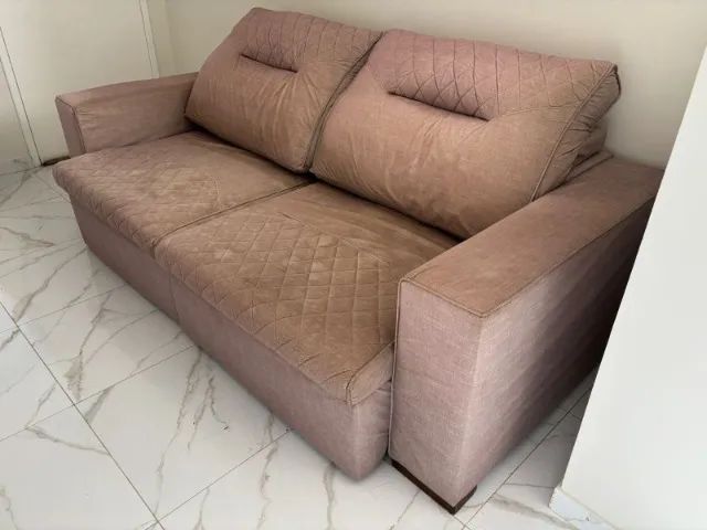 Sofa retrátil - Linho - Foto 5