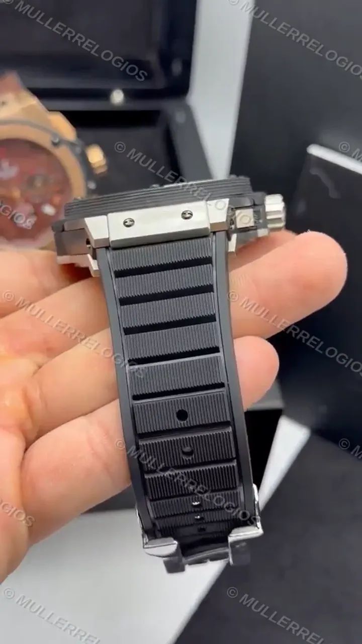 Relógio Hublot King Power 47mm Cinza - Foto 4