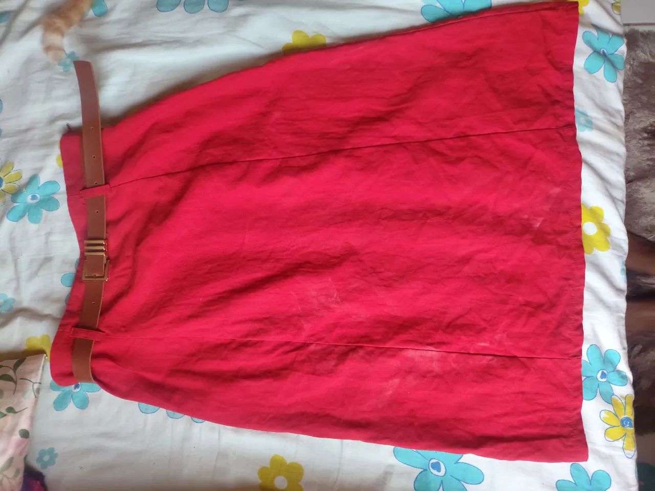 Saia Midi de Linho