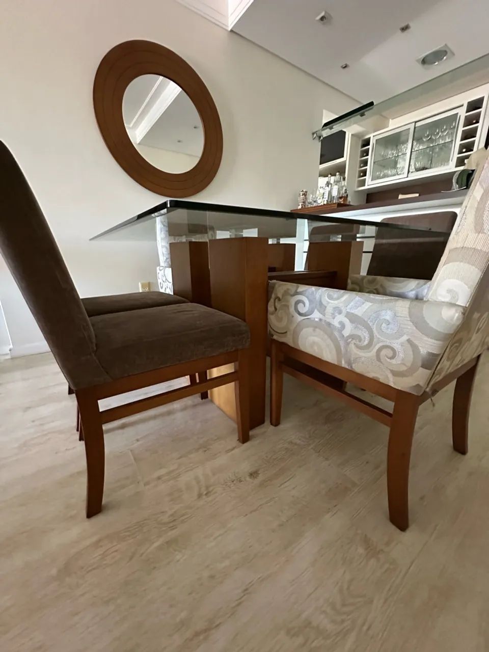 Mesa grande de vidro 6 lugares  - Foto 3