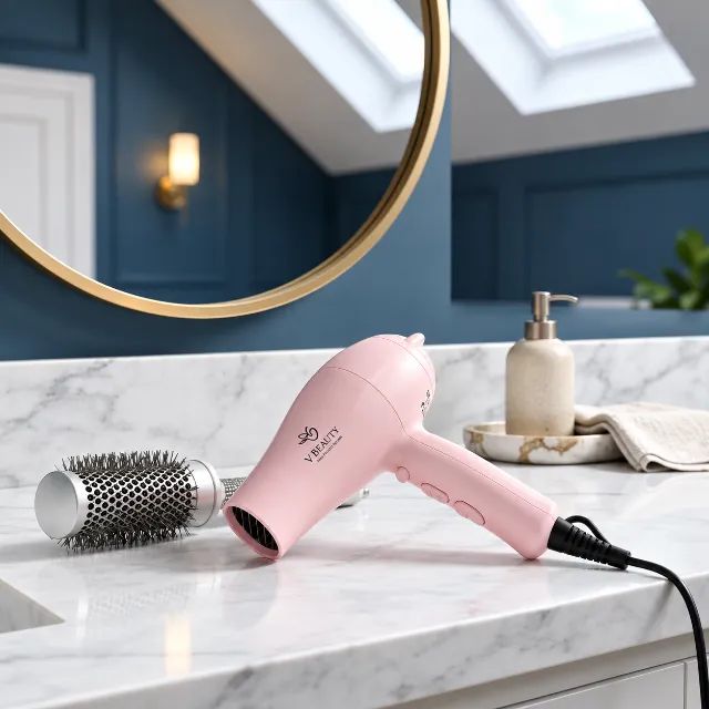 Mini secador Vbeauty Rosa Bivolt - Foto 2