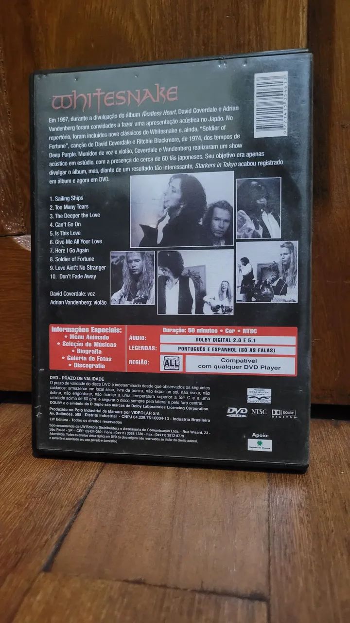 DVD WHITESNAKE ACÚSTICO STARKERS IN TOKYO - Foto 3