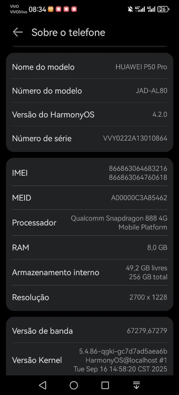 Huawei P50 Pro Em Sp ou Rj