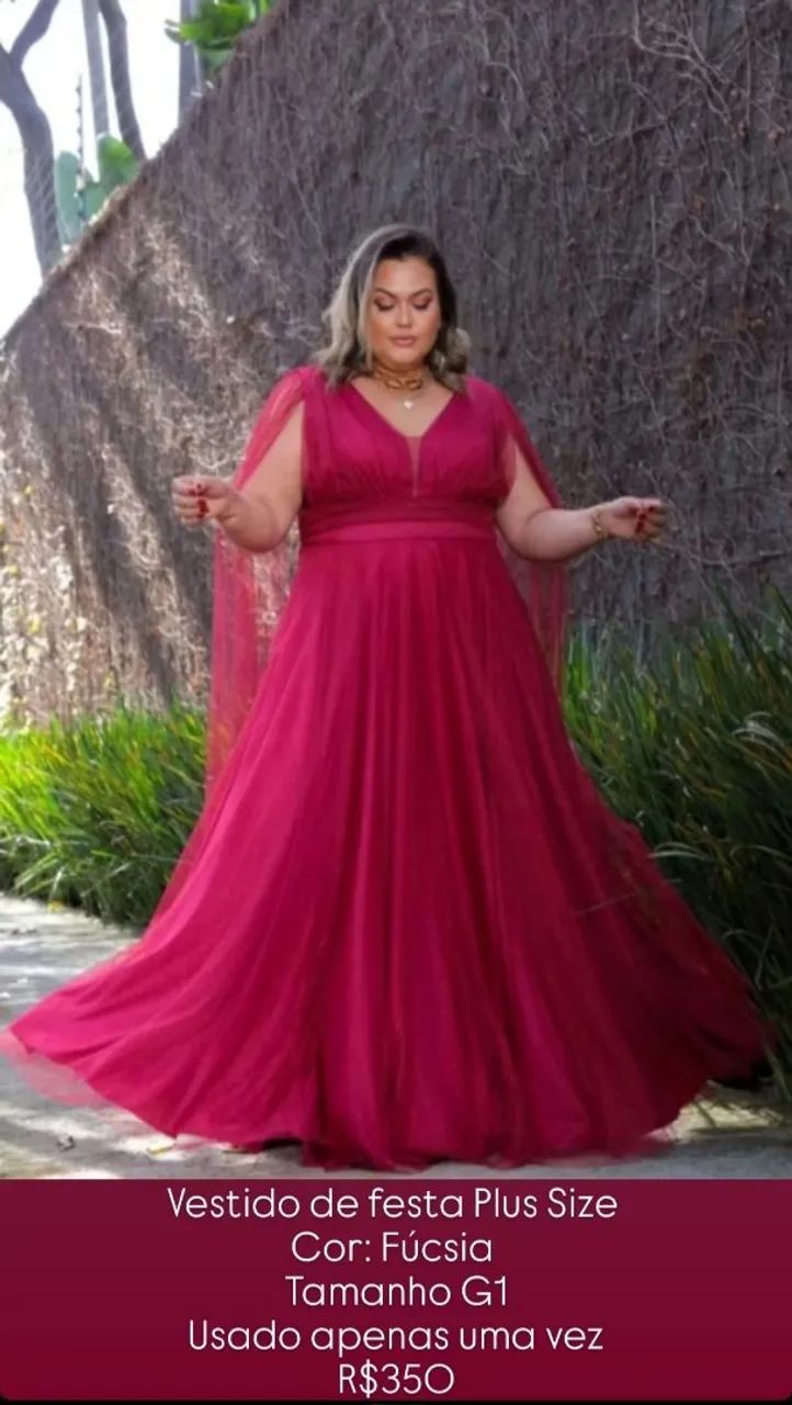 Vestido de festa plus size