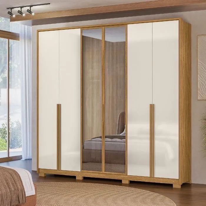 Guarda roupa 4 gaveta 2 portas com vidro Novo a pronta entrega Novo a pronta entrega 