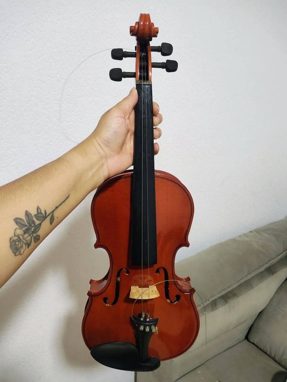 Violino Vogga 1/2 com arco e estojo - Foto 2