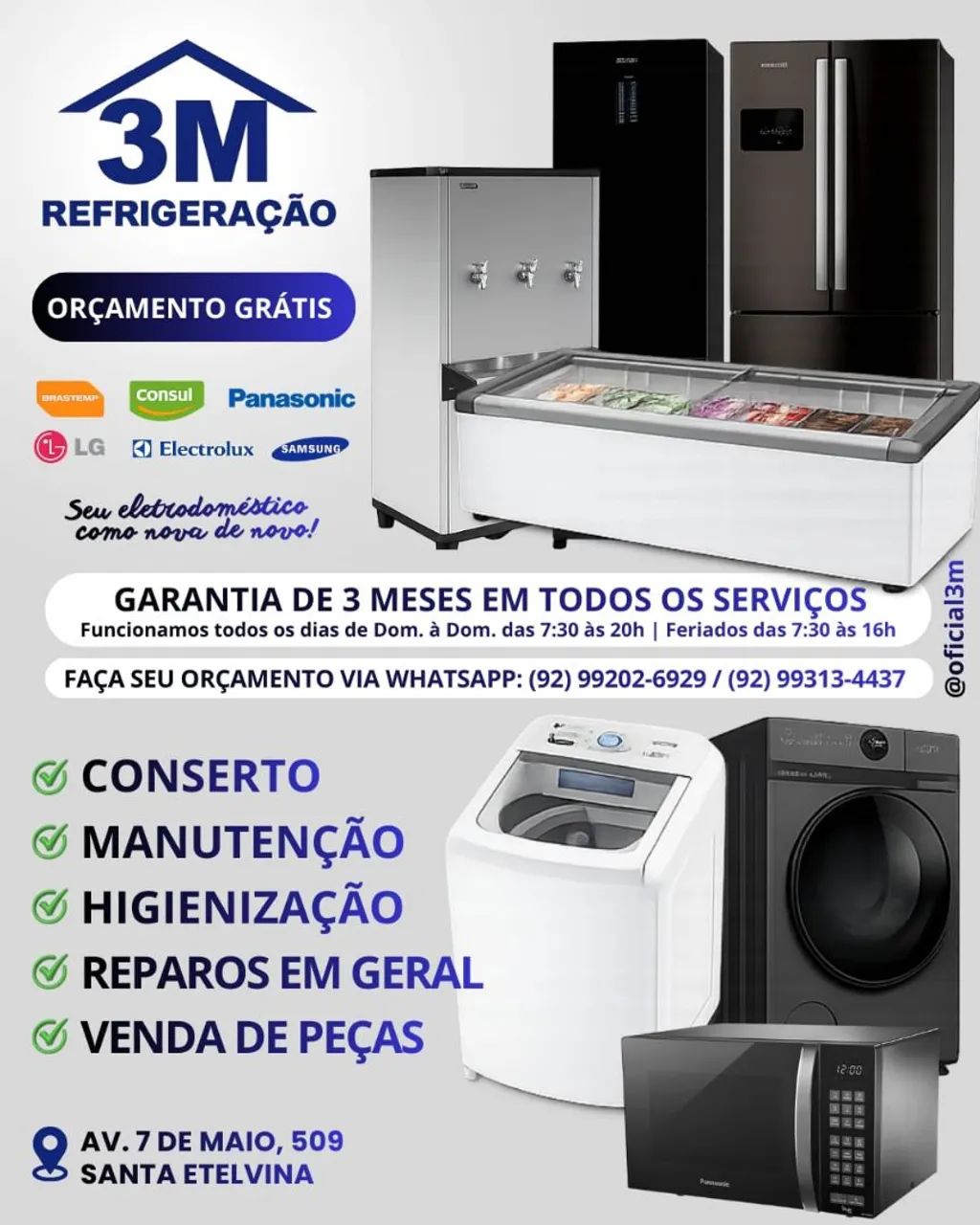Conserto e  Manutenção. em Máquinas de lavar roupa 