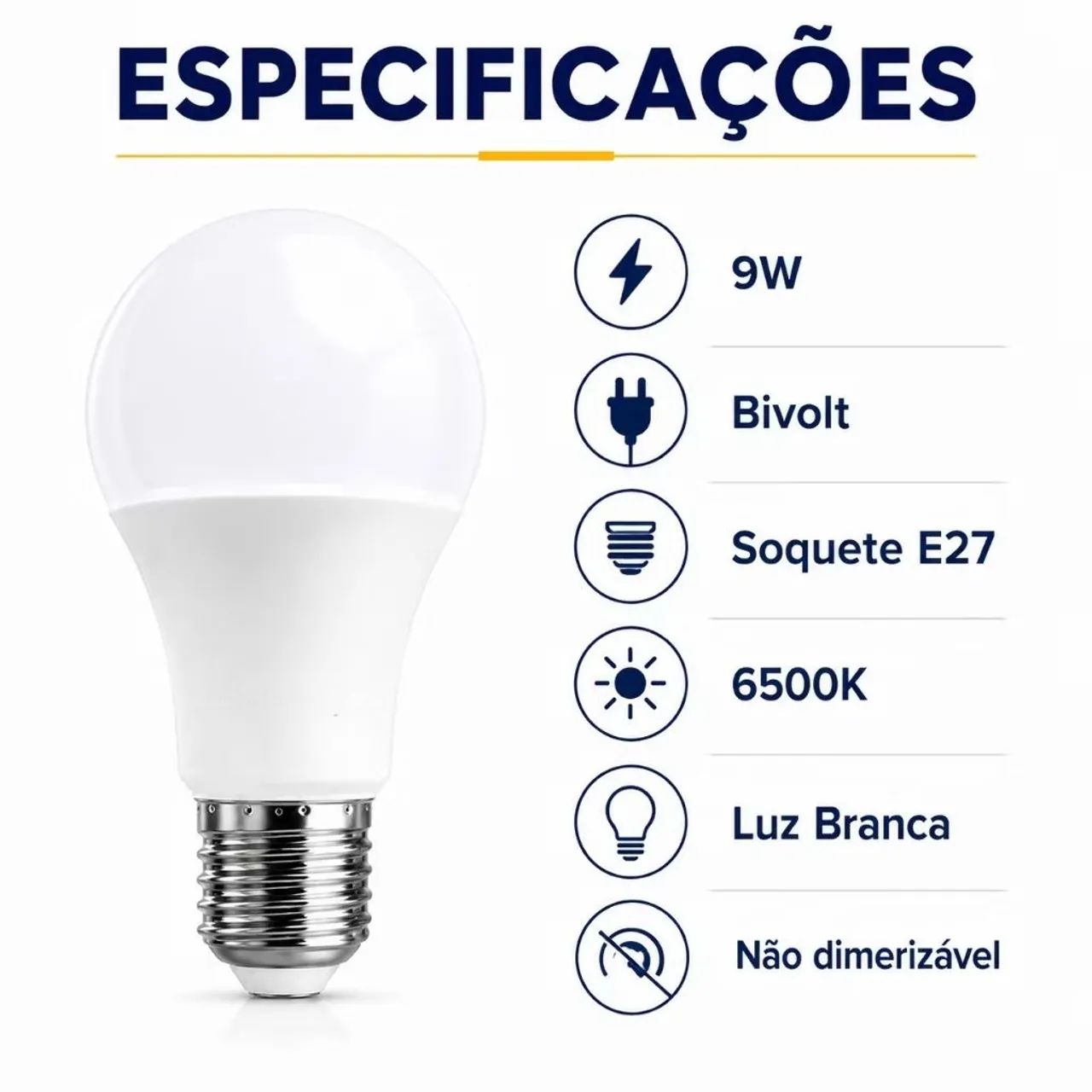 Lâmpada Led 9w - Foto 4