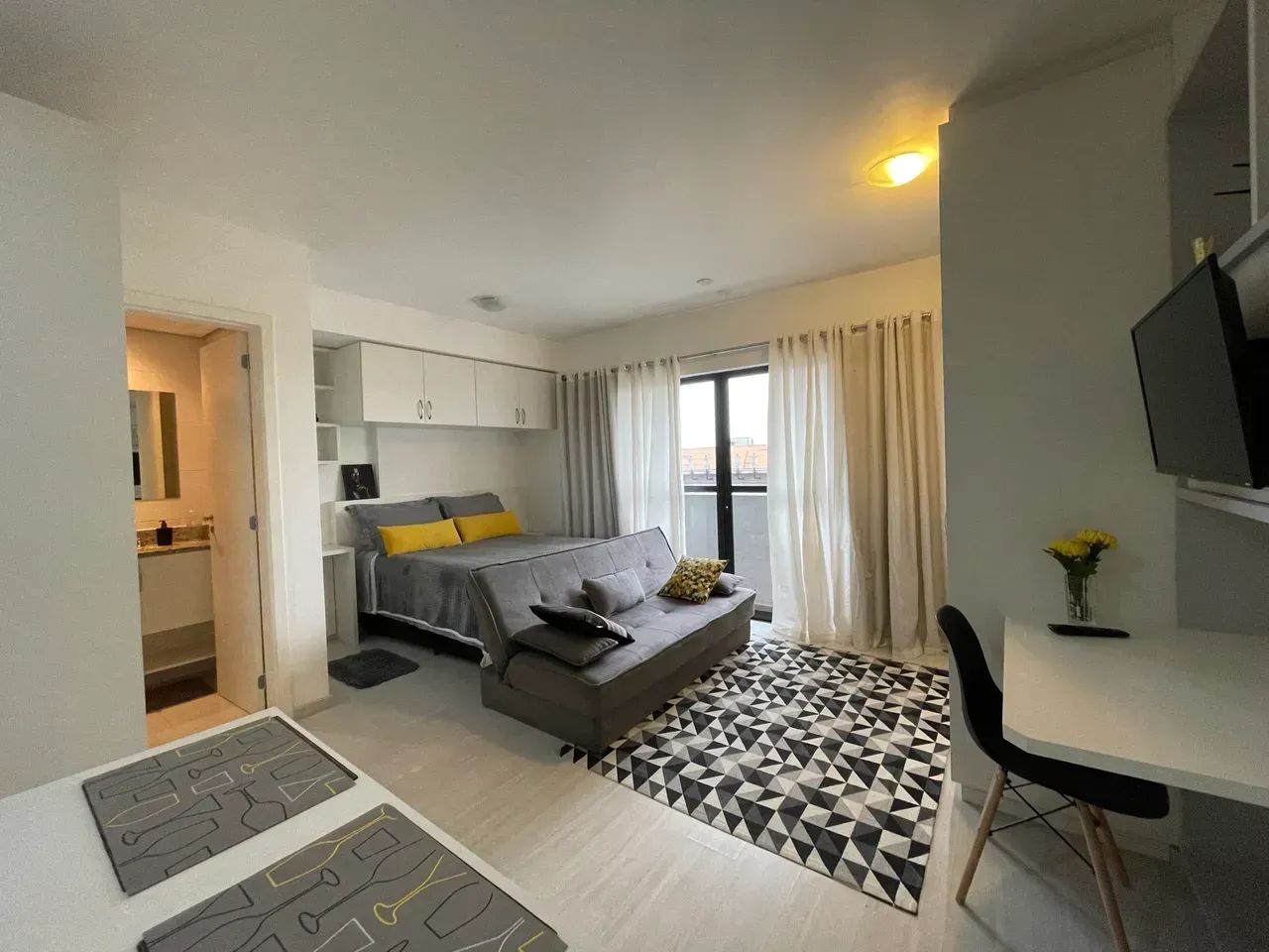 Studio mobiliado à venda com 1 vaga no Centro de Curitiba Edifício Life Space Sete - Foto 3