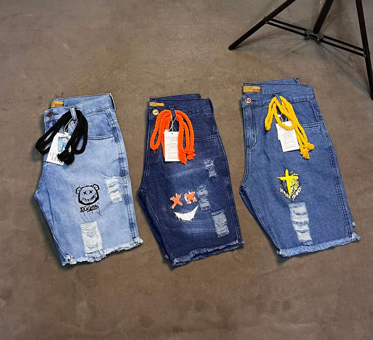 Bermudas Jeans com cordinha reguladora  - Foto 3