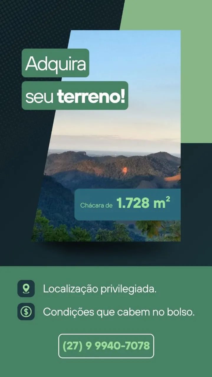 Chácara 1.728,23m² com Platô Pronto - Rio Calçado - Guarapari E-S