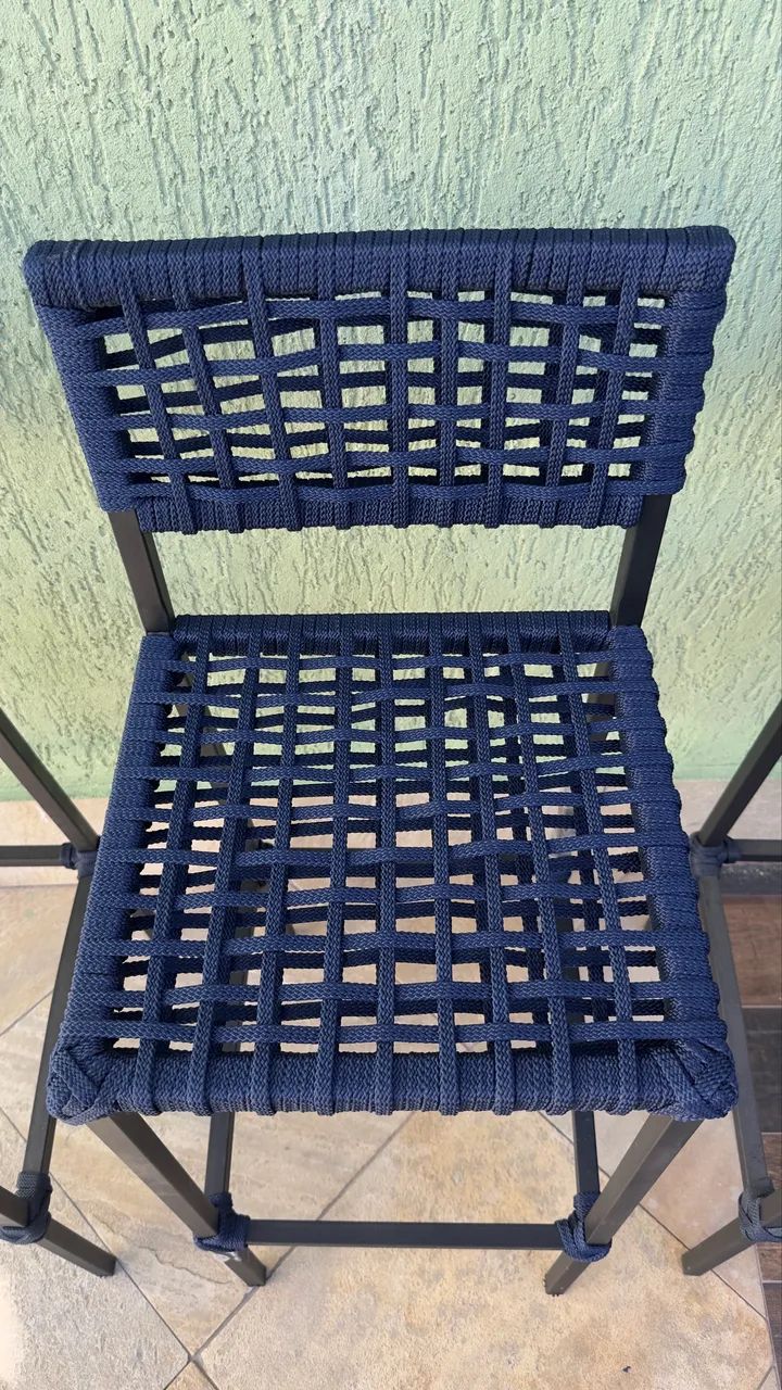 BANQUETAS MODERNAS EM CORDA NÁUTICA  - Foto 2