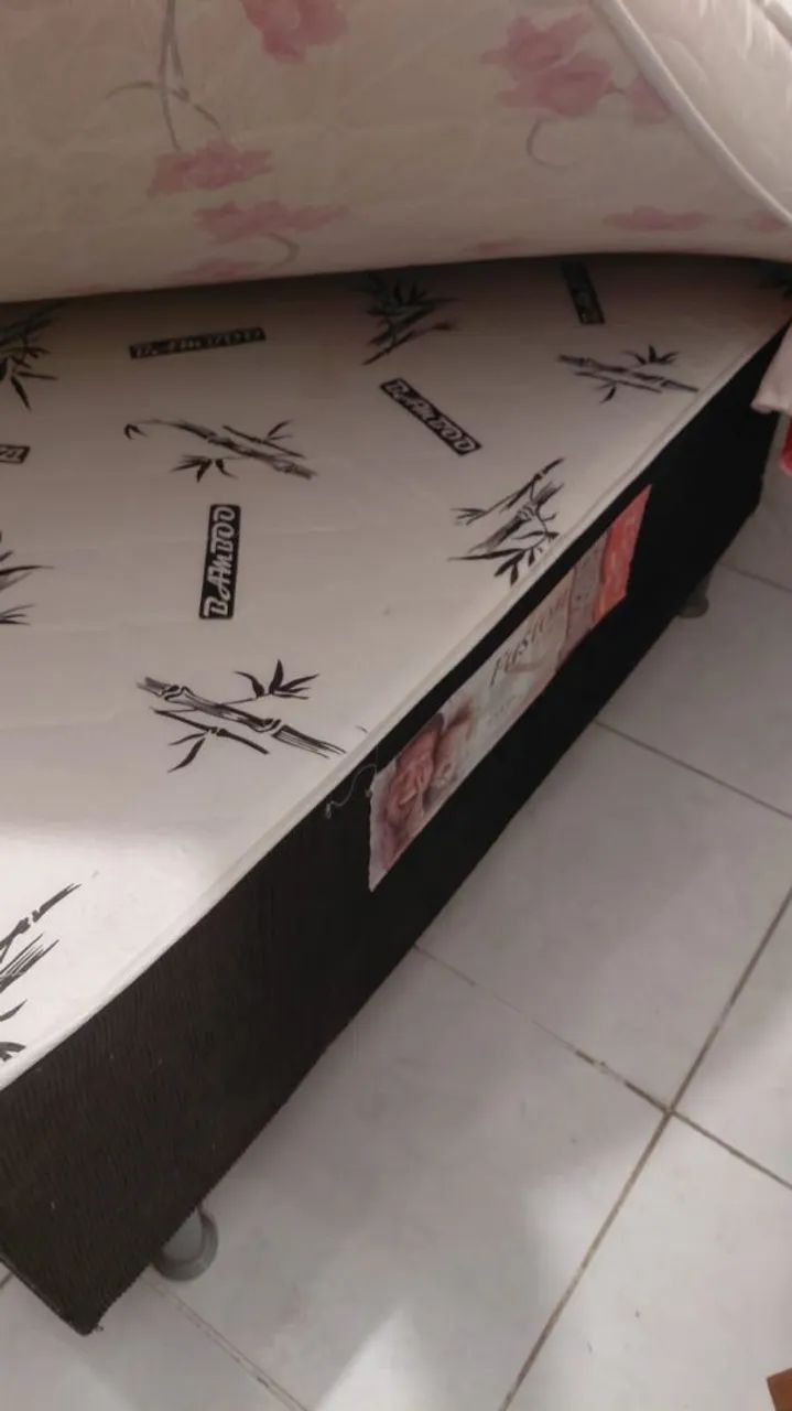 Cama box base e colchão! Pra vender logo. - Foto 2