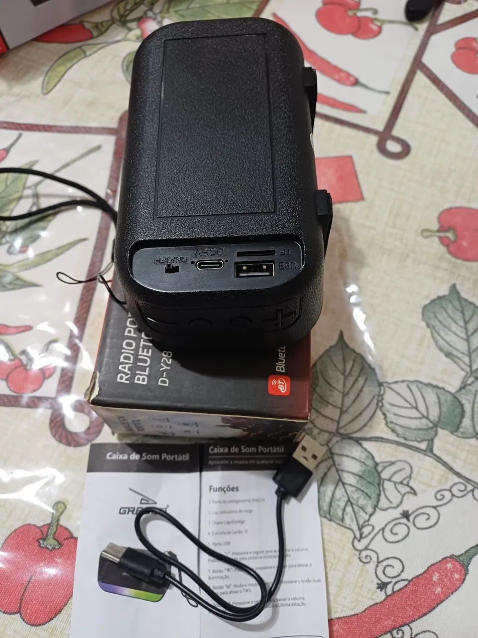 Rádio portátil Bluetooth D-Y28 - Foto 3