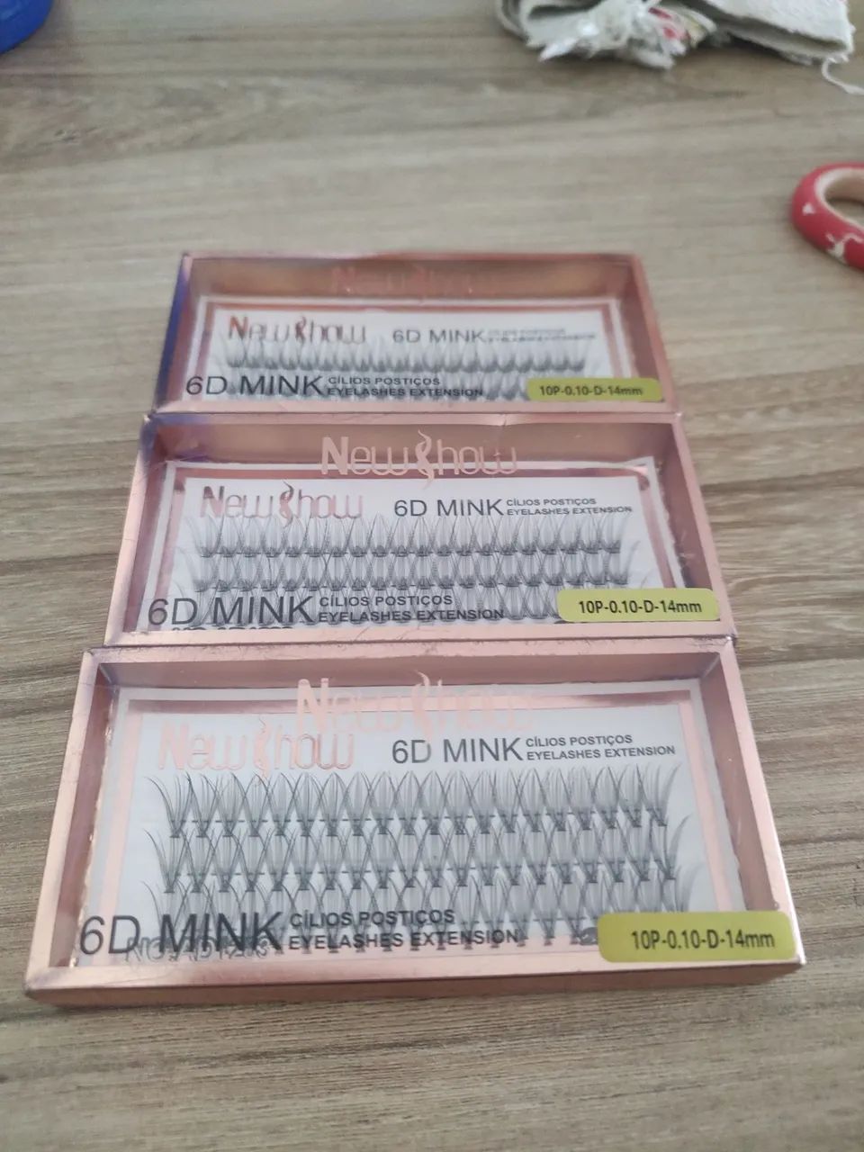 Cílios 6D 10p 14mm