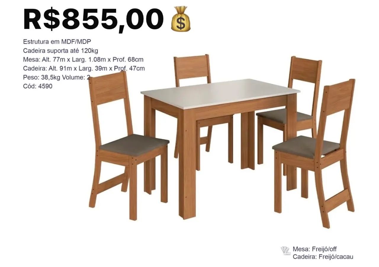 Mesa de Jantar S282