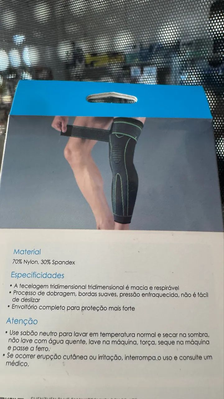 Meia joelheira com pressão faixa ajustável - Foto 2