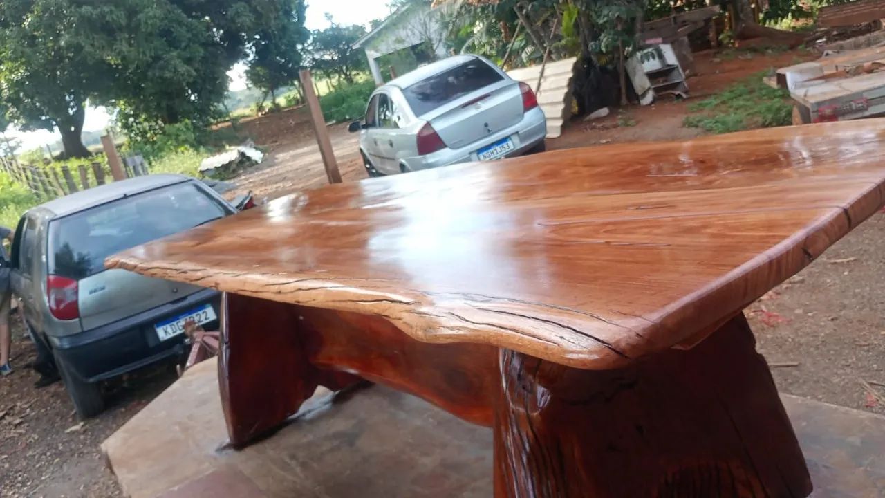 Mesa de 3 metros com os dois bancos  - Foto 2