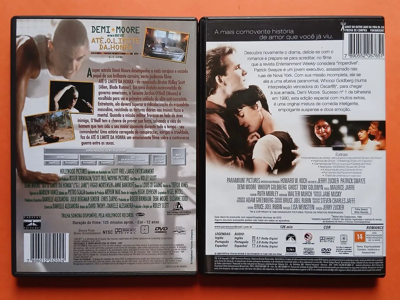 Dvd Até o Limite da Honra + Ghost - Demi Moore - Foto 2