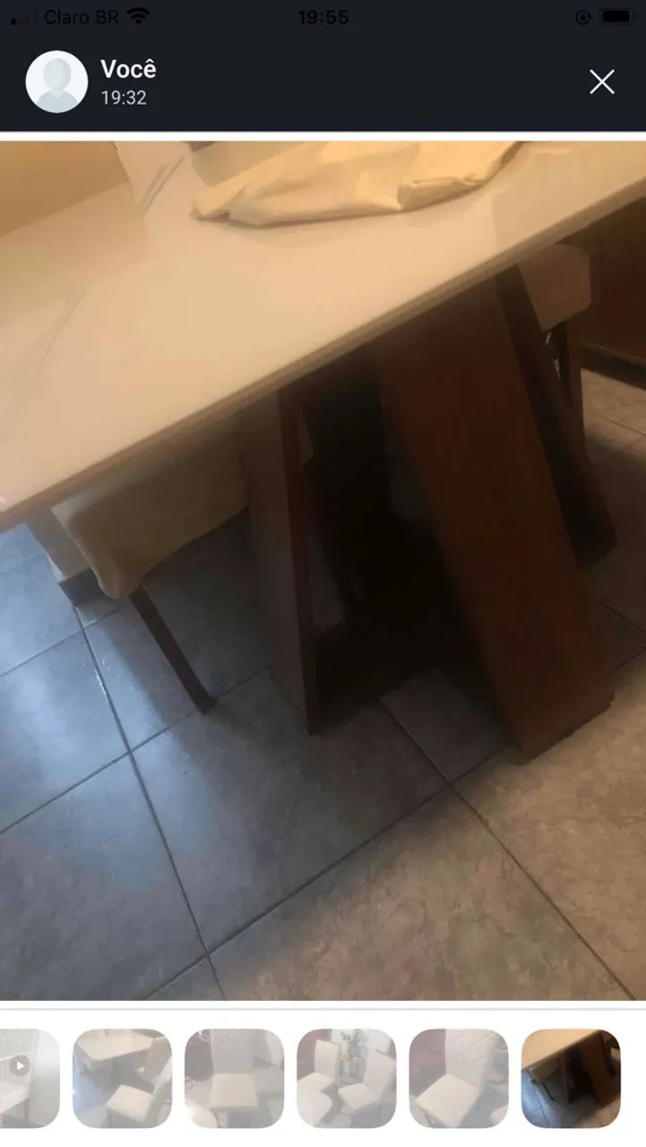 Mesa impecável com 4cadeiras 1,20x0,90 - Foto 2