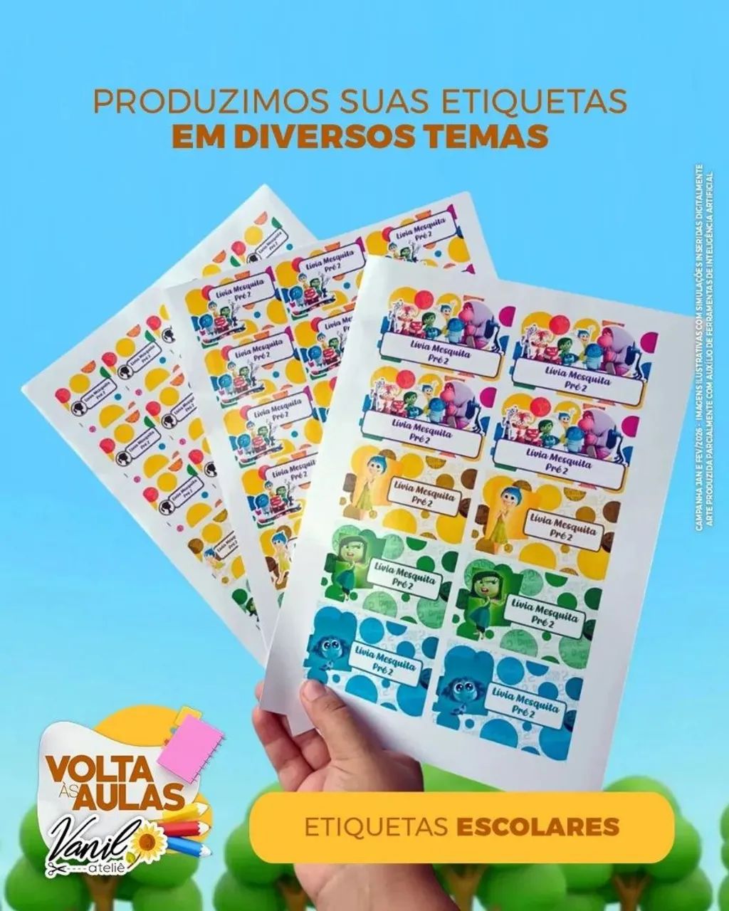Papelaria personalizada volta as Aulas  - Foto 5