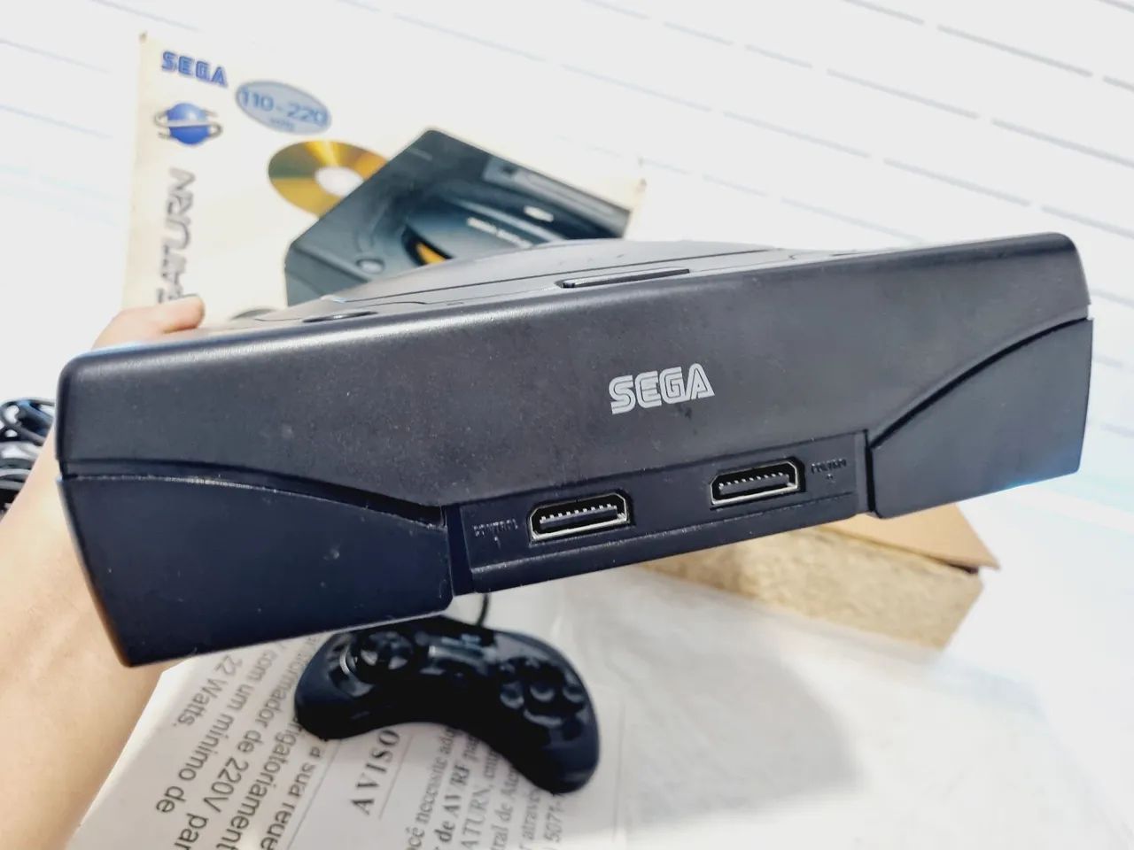445- (PRETO) CONSOLE SEGA SATURN  - Foto 5