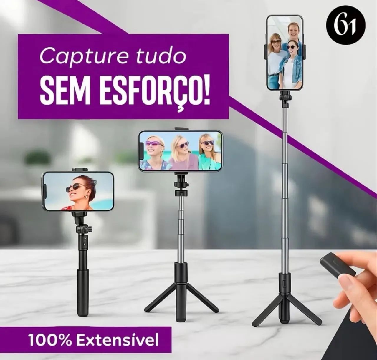 Tripé para celular - NOVO - Foto 4