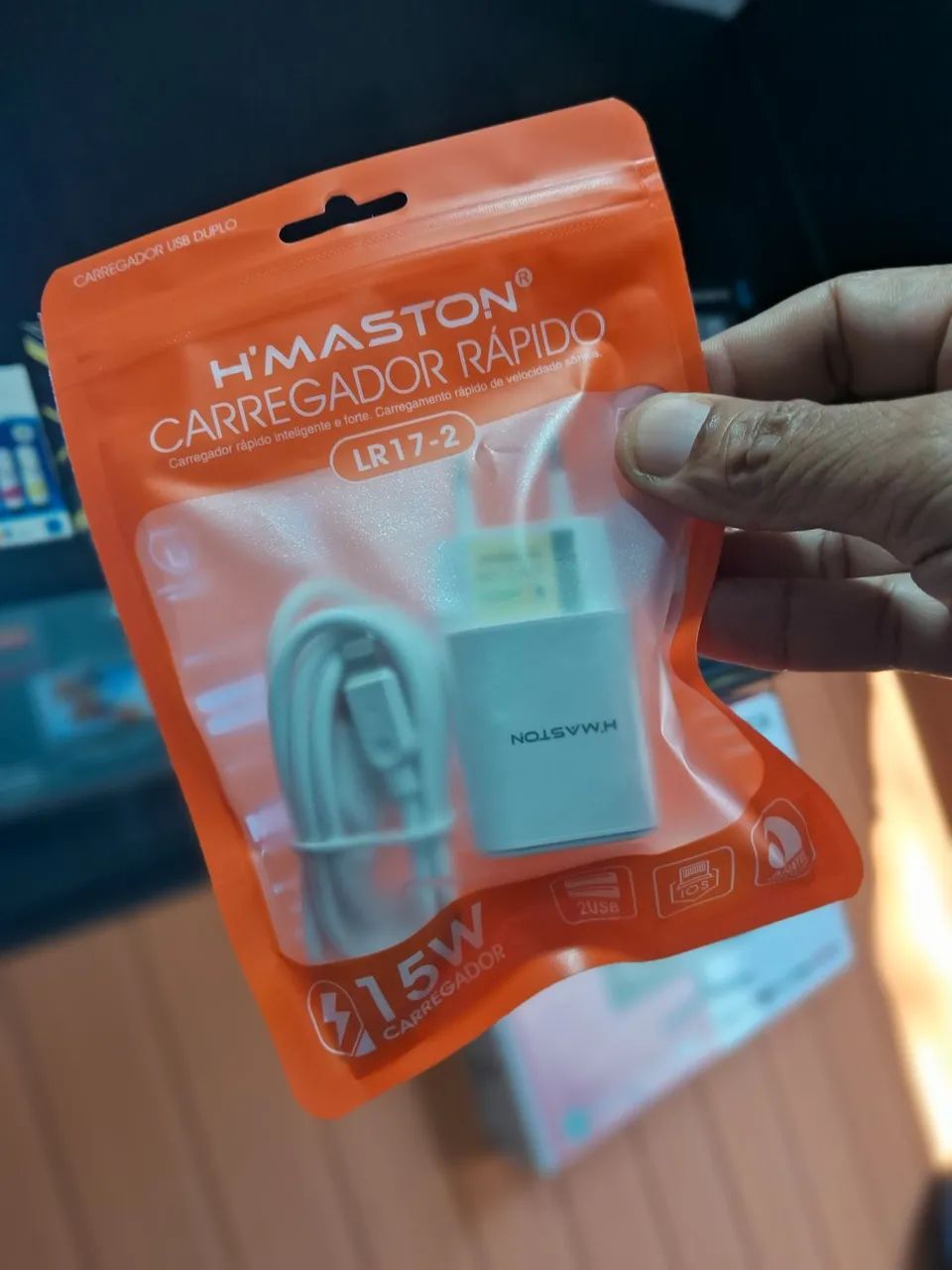 CARREGADOR IPHONE H-MASTOM 2USB