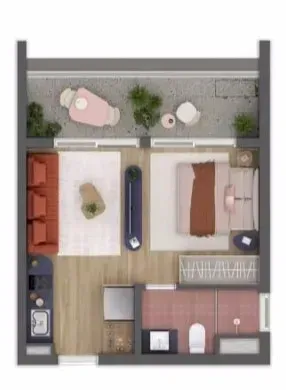 PLANTA 34m²