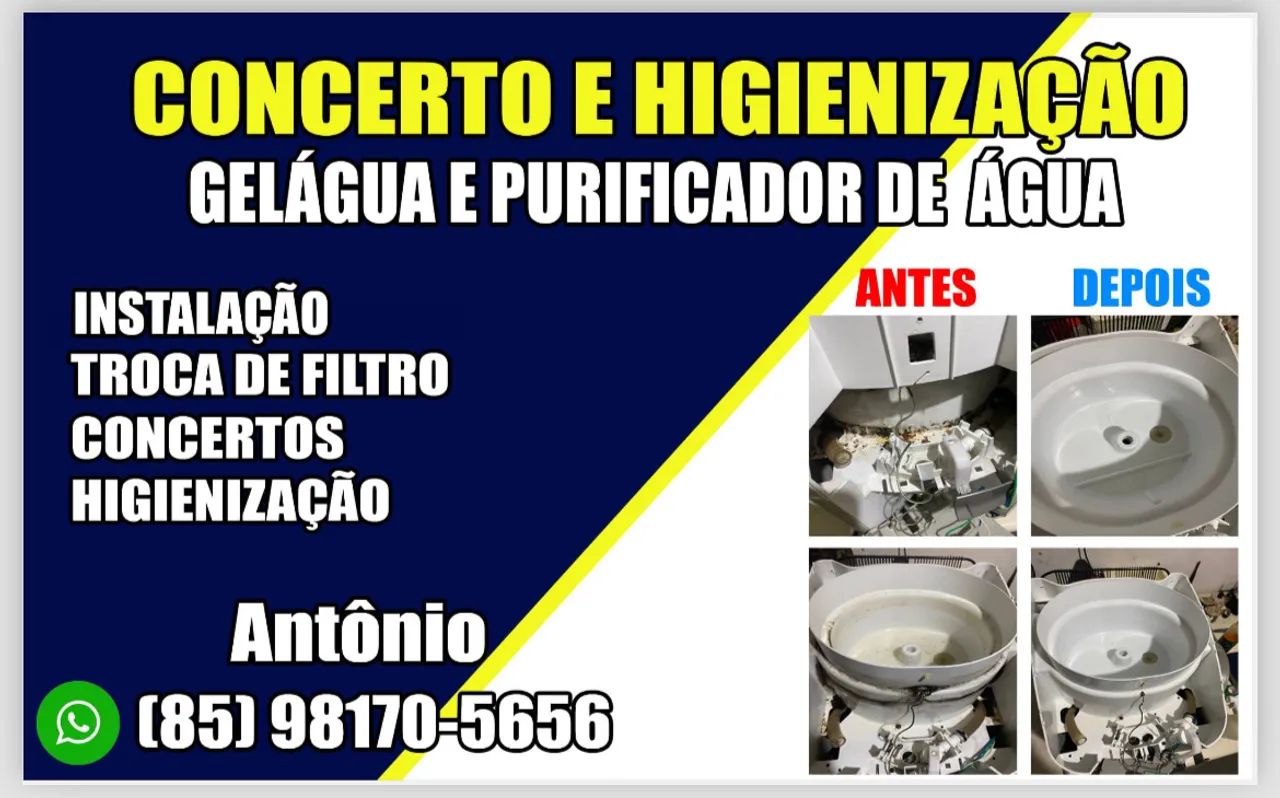 Instalação de purificador de água 